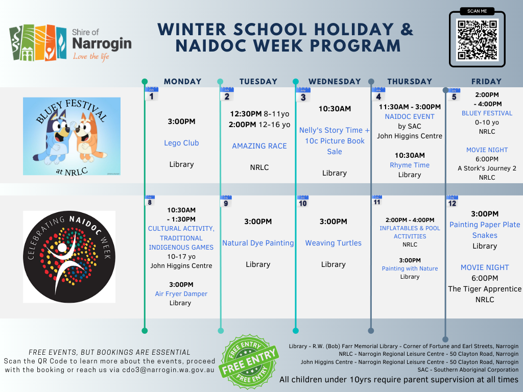 Winter School Holidays & NAIDOC Week Program